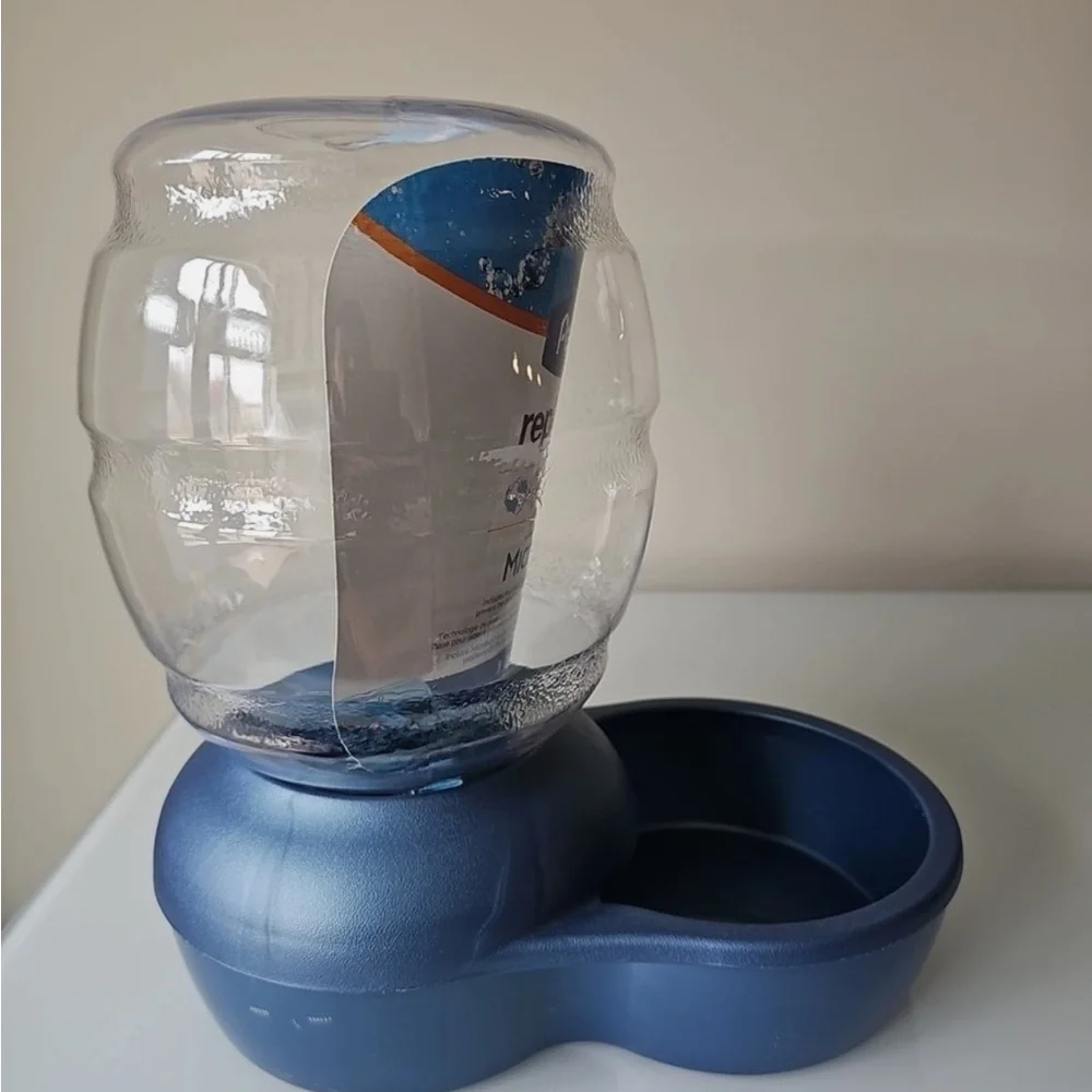 Petmate Replendish Microban Dog Feeder Small 5lbs Pearl Peacock Blue